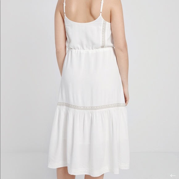 Frank And Oak Embroidered Cami Dress in White - Picture 3 of 4